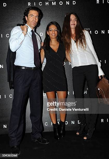 Luca Panerai Alessandra Moschillo and Federica Leone attend .